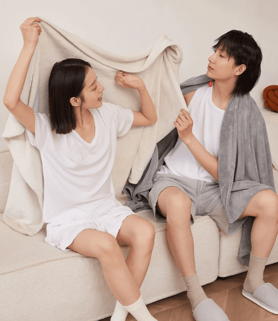 大判バスタオル 90×170cm 厚手 吸水速乾 抗菌仕様 ユニセックス コットンタッチタオル 2枚セット