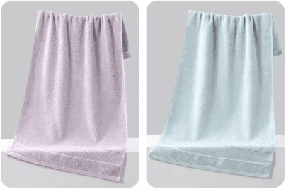 小さめバスタオル 綿100％ 吸水速乾 薄手 軽量 100×50cm フェイスタオルより大きめ 家庭用・業務用