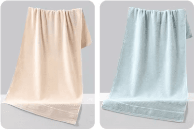 小さめバスタオル 綿100％ 吸水速乾 薄手 軽量 100×50cm フェイスタオルより大きめ 家庭用・業務用