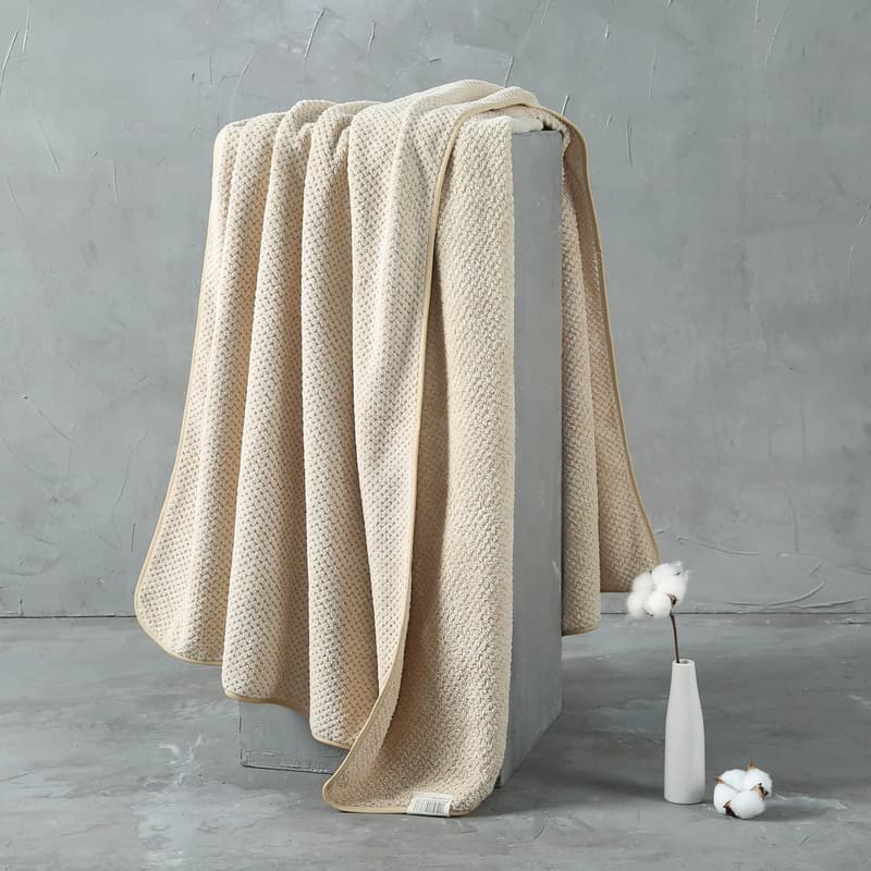 パイナップル織り 大判バスタオル 90×170cm 速乾・軽量・やわらか素材