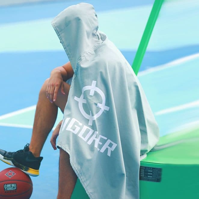 スポーツタオル フード付き 大判 バスタオル 吸水速乾 バスケットボール ジム トレーニング フィットネス 男女兼用