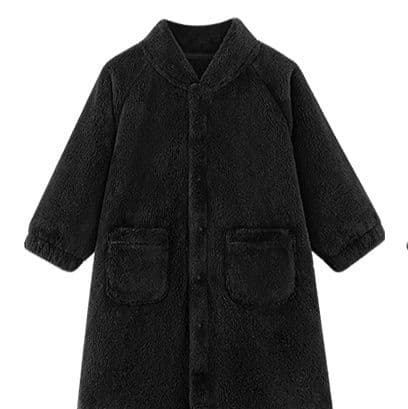 バスタオル キッズ用 冬用 厚手 フランネル 男の子 カーディガン風 ロング丈 ルームウェア 90〜130cm