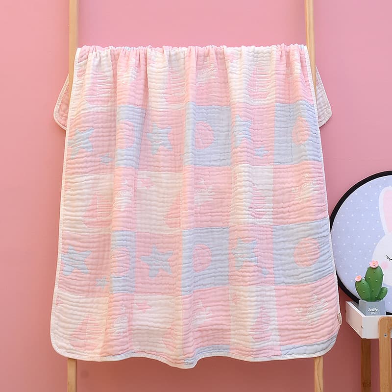 バスタオル ガーゼ おくるみ風 110×110cm 吸水速乾 コットン100% 柔らかい肌触り 3色展開