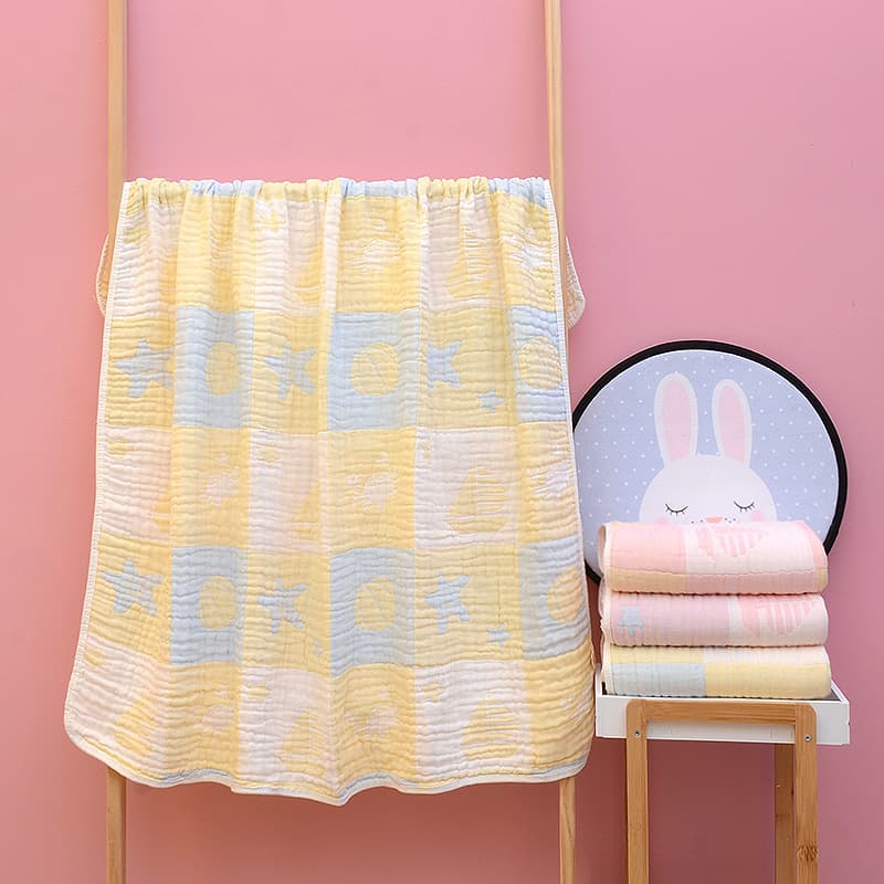 バスタオル ガーゼ おくるみ風 110×110cm 吸水速乾 コットン100% 柔らかい肌触り 3色展開
