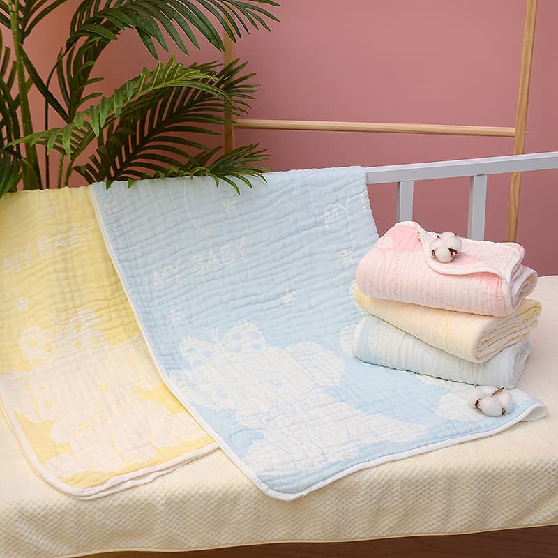バスタオル ガーゼ おくるみ風 110×110cm 吸水速乾 コットン100% 柔らかい肌触り 2色展開