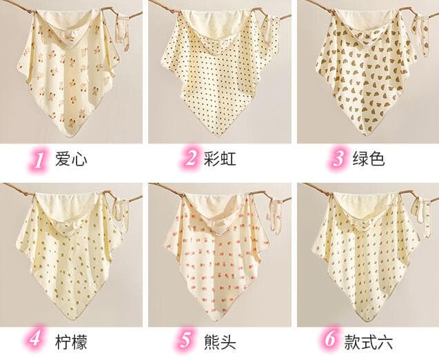 ベビー バスタオル 綿100% ガーゼ 90×90cm 新生児 おくるみ 吸水速乾 柔らかい ブランケット 出産祝い