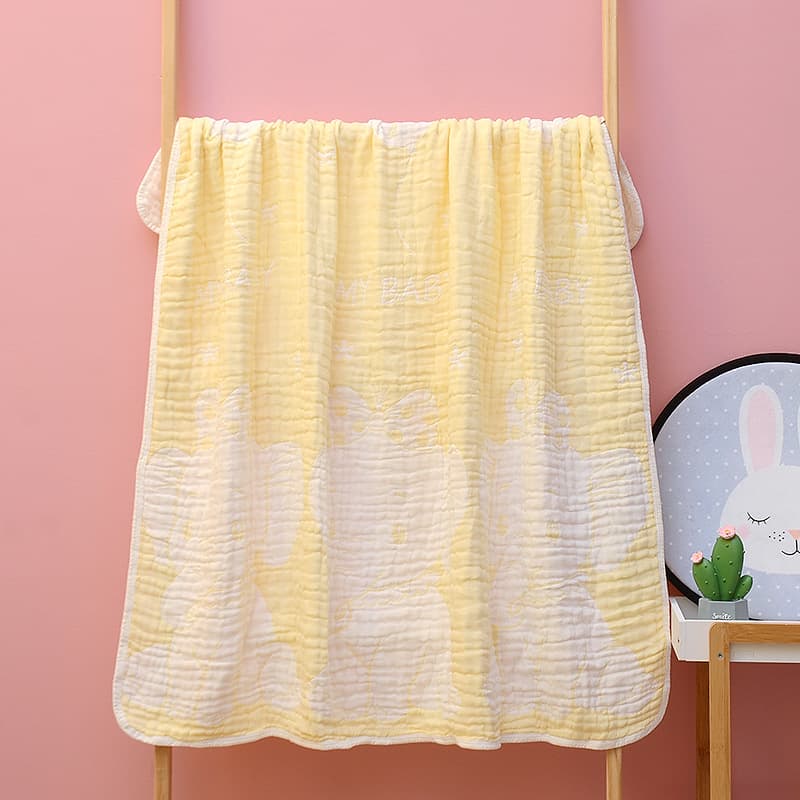 バスタオル ガーゼ おくるみ風 110×110cm 吸水速乾 コットン100% 柔らかい肌触り 2色展開